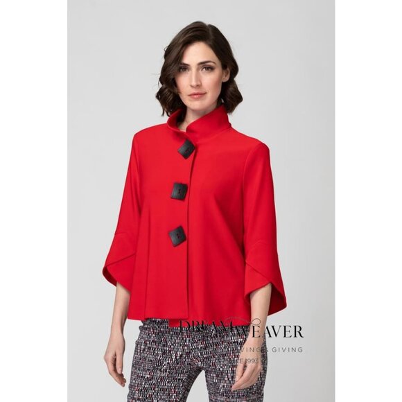 Lipstick Red Jacket | Joseph Ribkoff - Picture 1 of 4